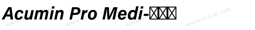 Acumin Pro Medi字体转换